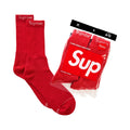 Supreme Hanes Crew Socks (4 Pack) Red