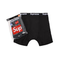 Supreme Hanes Boxer Briefs Black (4 Pack)
