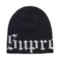 Supreme Old English Printed Beanie (SS26) Black