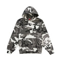 Supreme Satin Applique Hooded Sweatshirt Snow Camo