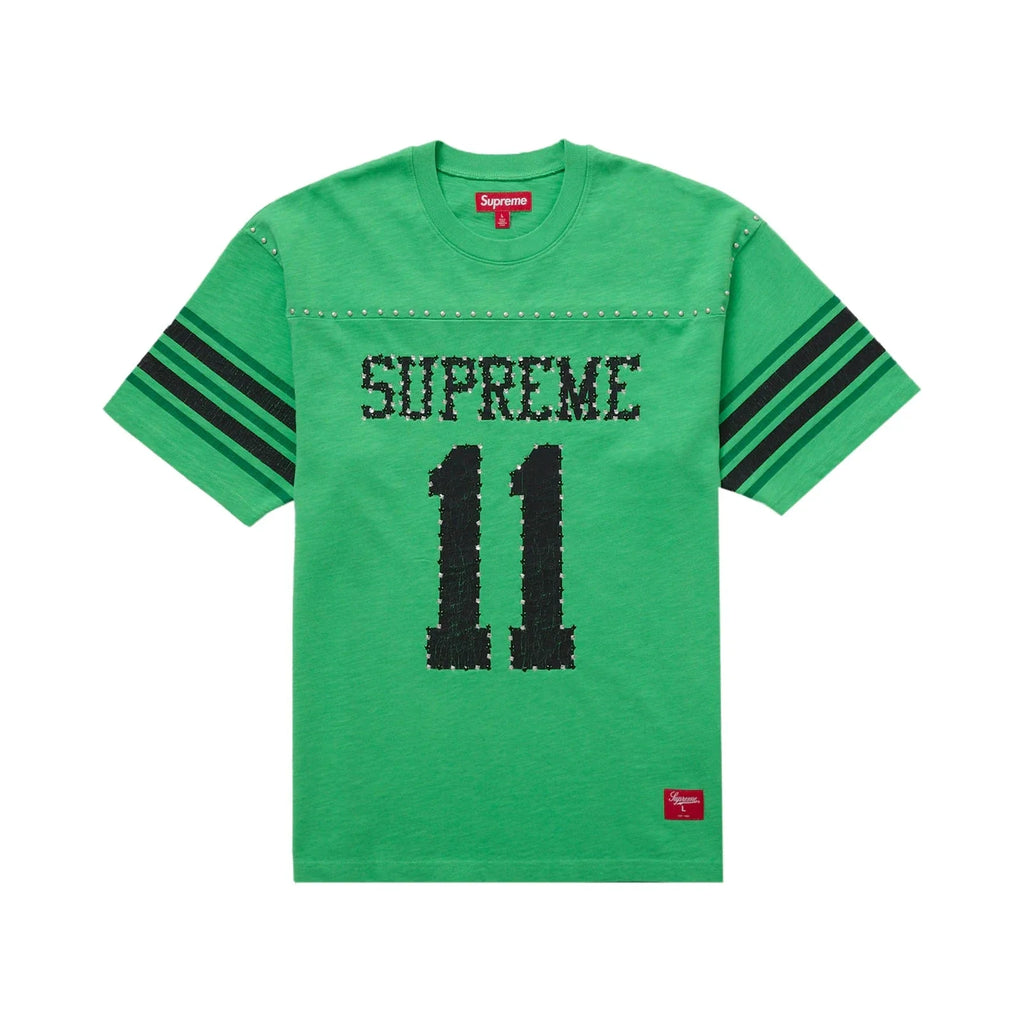 Supreme Studded S/S Football Top Green
