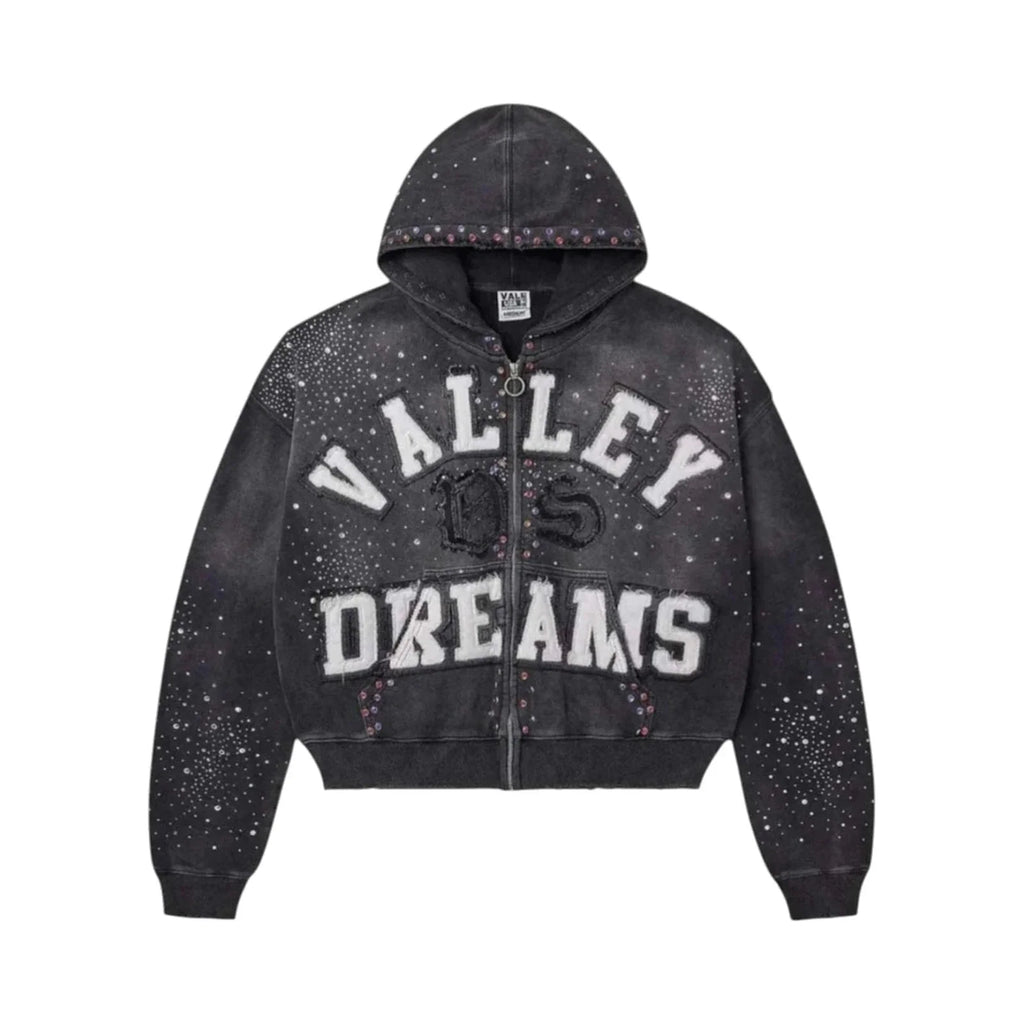 Vale Forever Classico Zip Up Hoodie Black