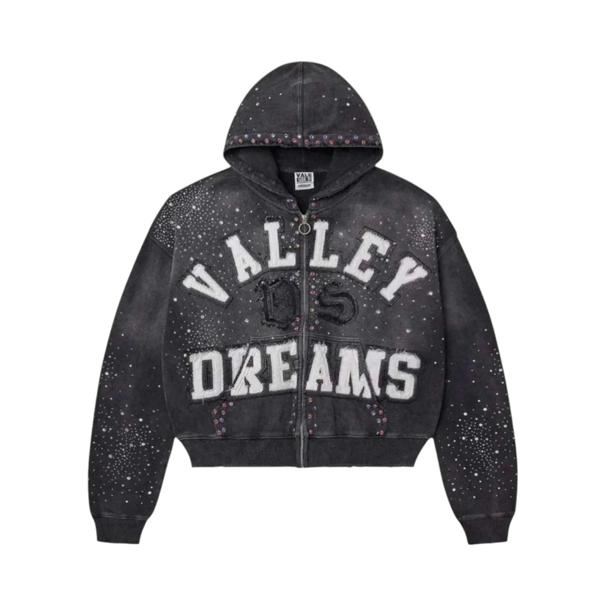 Vale Forever Classico Zip Up Hoodie Black