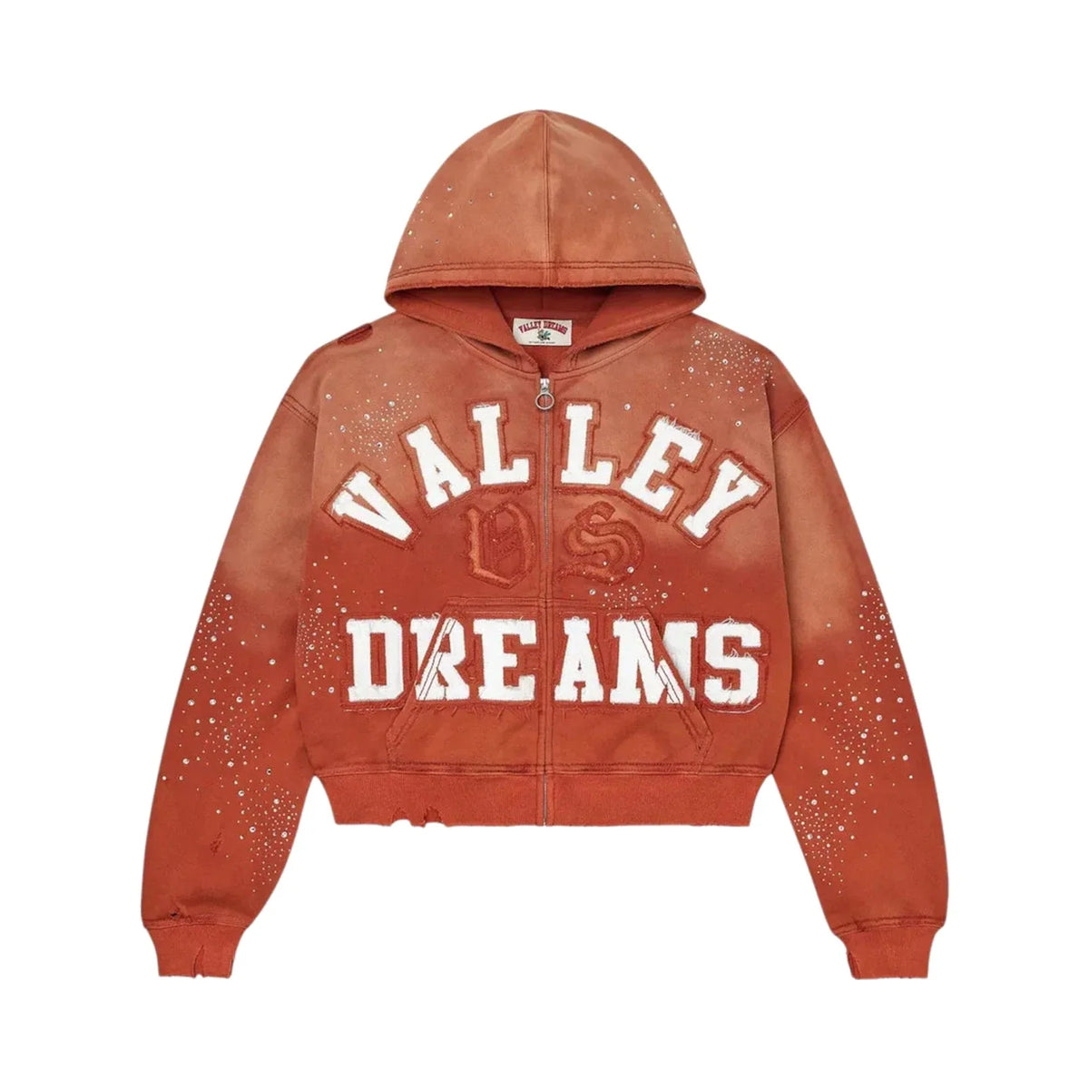 Vale Forever Classico Zip Up Hoodie Orange