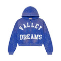 Vale Forever Classico Zip Up Hoodie Sapphire