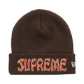 Supreme New Era Action Beanie (FW26) Brown