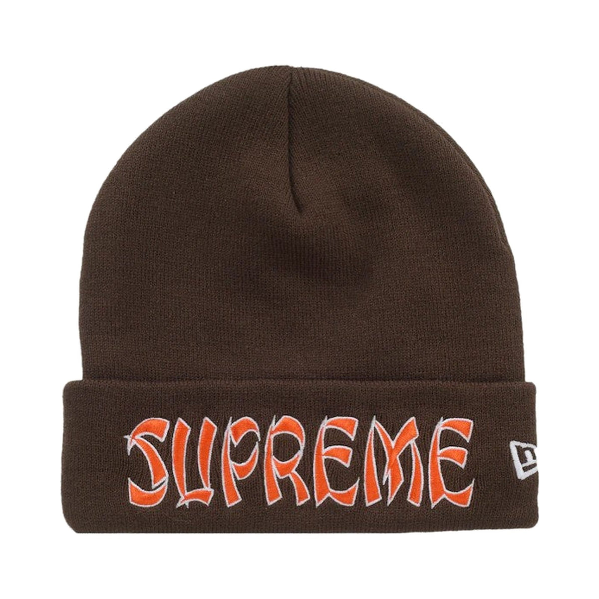Supreme New Era Action Beanie (FW26) Brown
